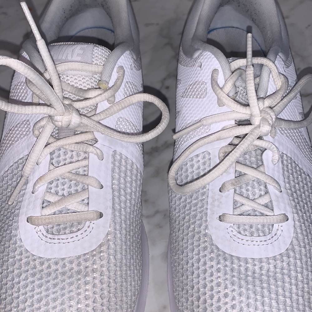 Nike Revolution 4 White Mesh Running Sneaker - Picture 4 of 8